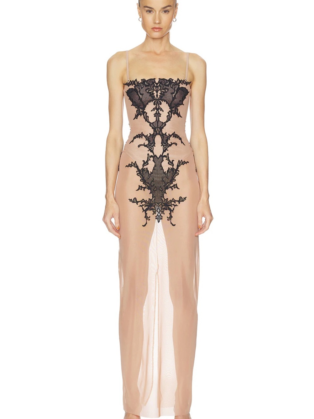 Haelo Wing Lace Corset Dress Blush NWT XXS